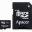 Micro SD memorijska kartica APACER kapaciteta 1GB, RoHS sa adapterom za SD (AP1GMCSD-R)